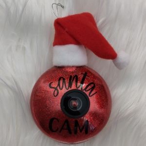 Santa Cam Christmas Ornament